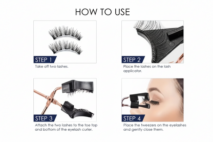 Magnetic Eyelash Set with Applicator