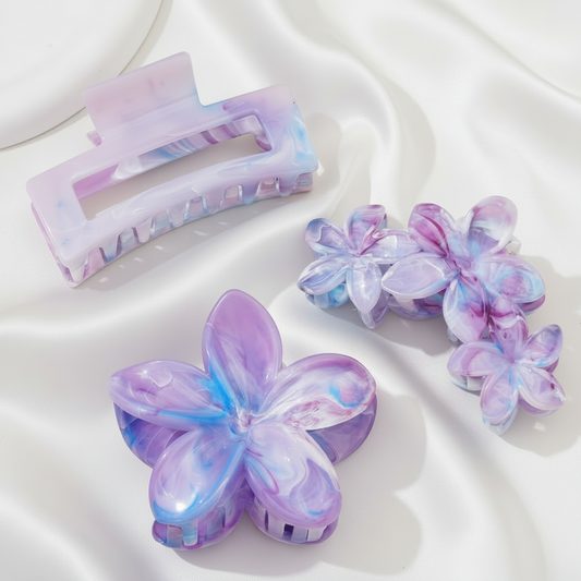 3 Piece Hair Clip Set